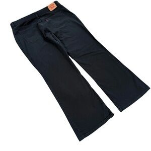 Levi's 550 Women's Bootcut Jeans Size 18 Black Stretch Denim